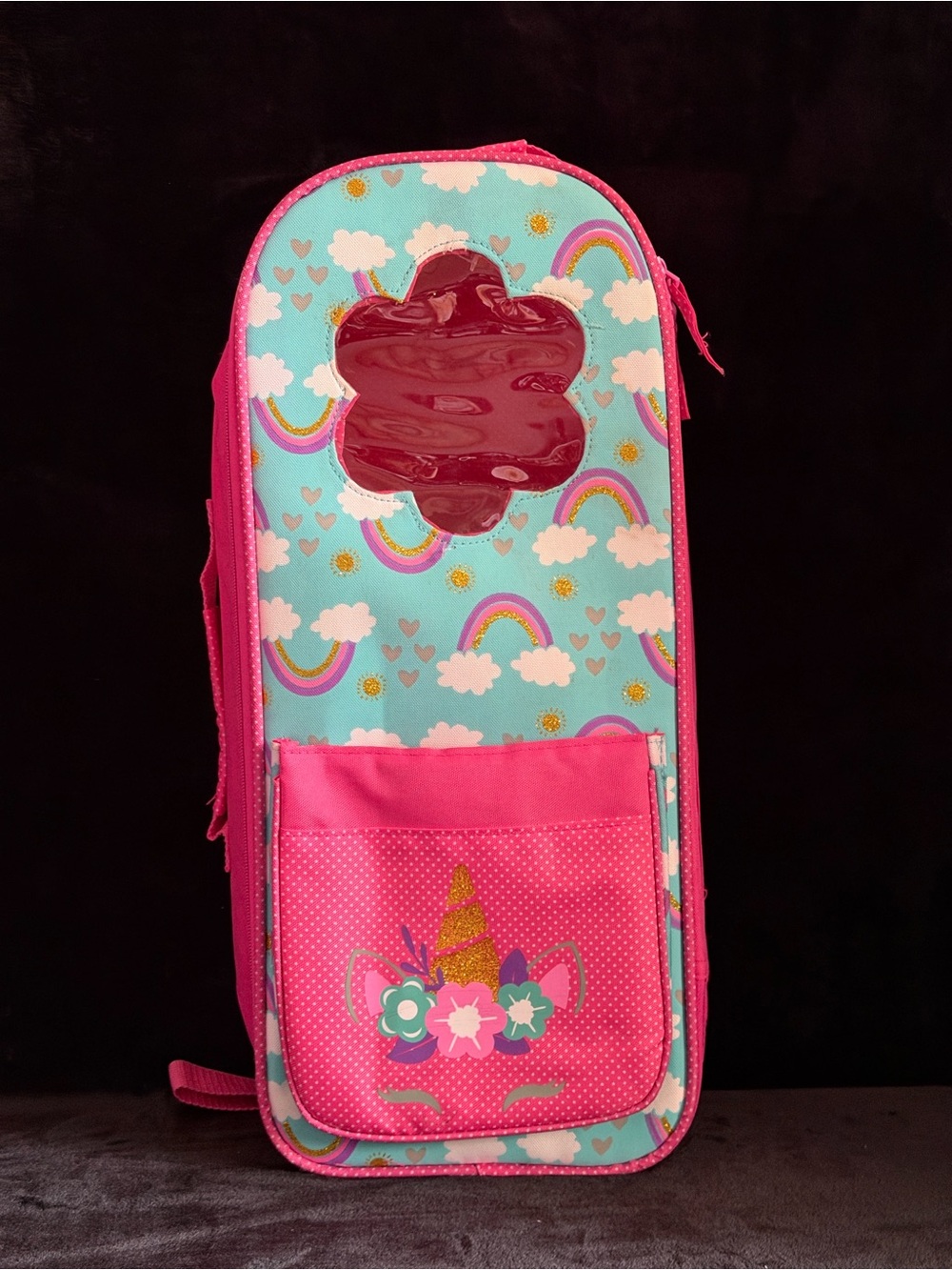 My Life as Unicorn Rainbow Backpack 18" Doll Clothes & Accessories Carry Case